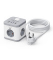 Regleta sobremesa ewent ew3863 3x schuko - 2x usb tipo a - 2x usb tipo b