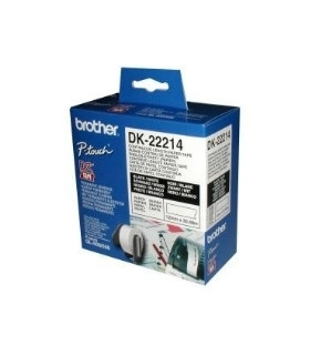 Etiquetas cinta continua brother blanca dk22214 12mm ql - 500a ql - 500bw ql - 560 ql - 570 ql - 580n ql - 1050 ql - 1060n