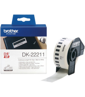 Etiquetas cinta continua brother blanca dk22211 29mm