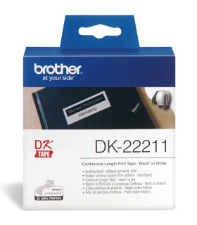 Etiquetas cinta continua brother blanca dk22211 29mm