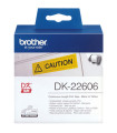 Etiquetas cinta continua brother amarilla dk22606 62mm