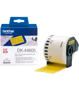 Etiquetas cinta continua brother amarilla dk44605 62mm