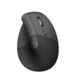 Mouse raton vertical logitech lift 6 botones 4000 dpi wireless inalambrico grafito