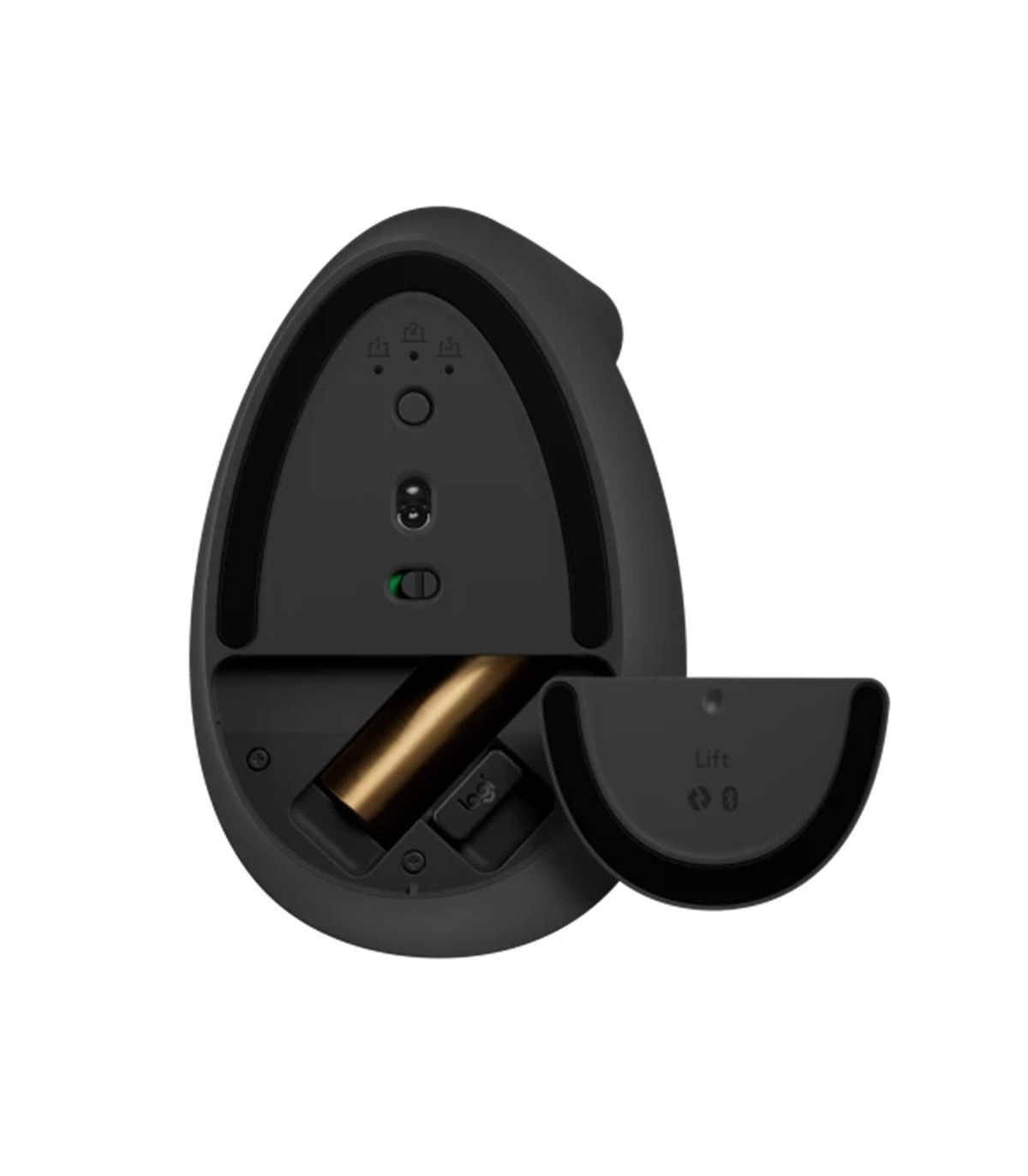 Mouse raton vertical logitech lift 6 botones 4000 dpi wireless inalambrico grafito