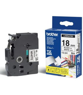 Cinta laminada brother tze241 12mm x 8m