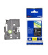 Cinta laminada brother tze325 9mm x 8m negro - blanco