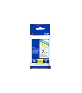 Cinta flexible brother tzefx231 12mm x 8m blanco -  negro flexibles