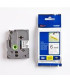 Cinta super adhesiva brother tzes211 6mm x 8m blanco - negro