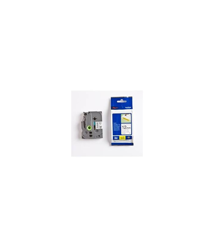 Cinta super adhesiva brother tzes231 12mm x 8m blanco - negro