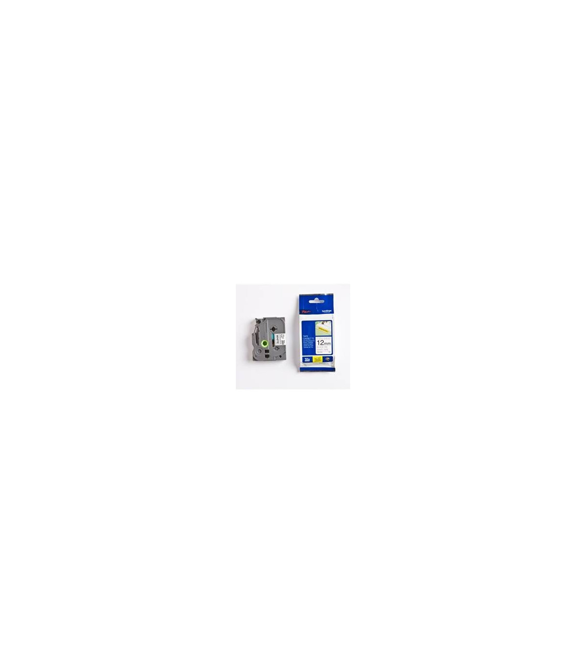 Cinta super adhesiva brother tzes231 12mm x 8m blanco - negro