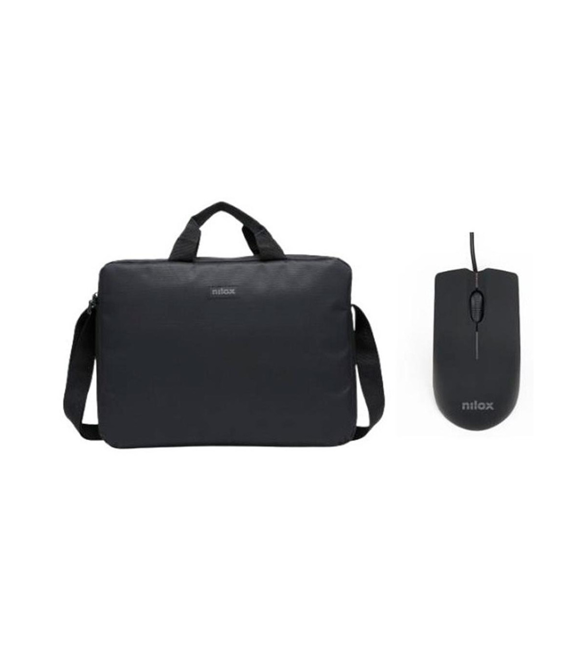 Maletin nilox para portatil 15.6 pulgadas negro + raton usb