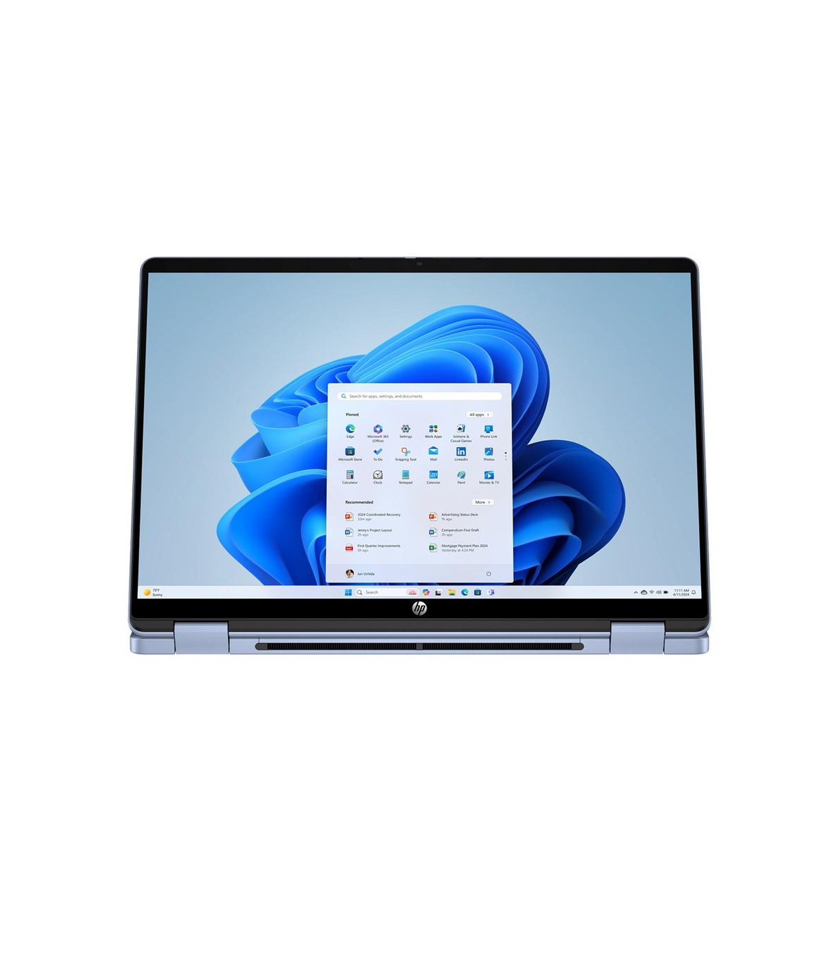 Portátil hp omnibook 5 flip 14 - fp0054ns core 5 - 120u 14 pulgadas -  16gb -  ssd 1tb -  celeste -  w11