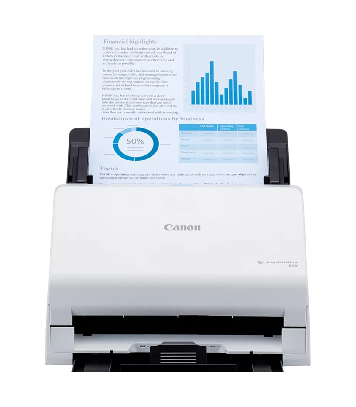 Escaner sobremesa canon imageformula r30 25ppm -  adf -  duplex -  usb