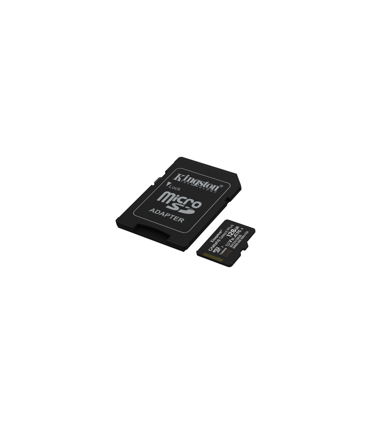 Tarjeta memoria micro secure digital sdxc 128gb kingston canvas select plus clase 10 uhs - 1 + adaptador sd