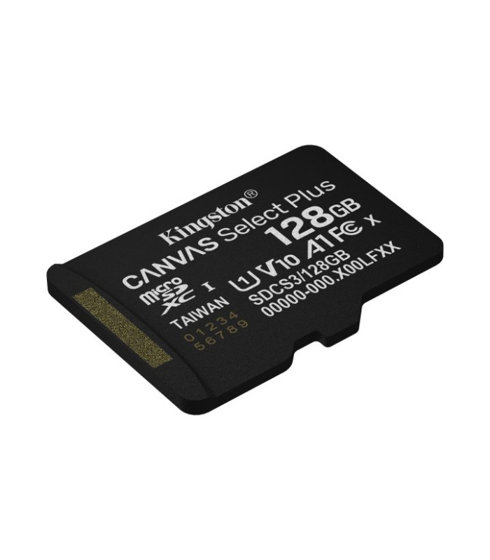 Tarjeta memoria micro secure digital sdxc 128gb kingston canvas select plus clase 10 uhs - 1 + adaptador sd