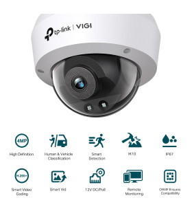 Camara de seguridad wifi tp - link vigi c240i (2.8mm) 2k ip67