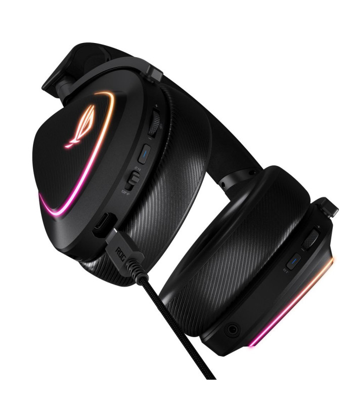 Auriculares gaming asus rog delta ii inalambrico negro
