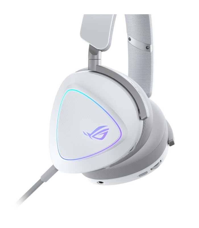Auriculares gaming asus rog delta ii inalambrico blanco