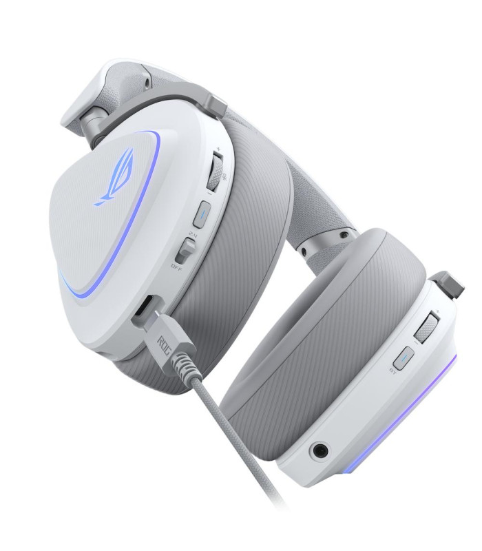 Auriculares gaming asus rog delta ii inalambrico blanco