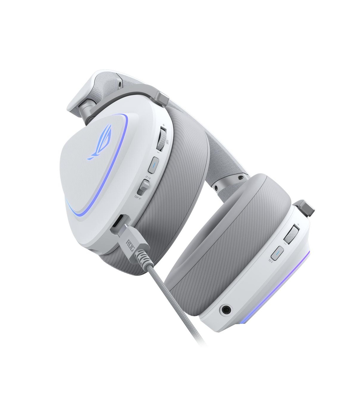 Auriculares gaming asus rog delta ii inalambrico blanco