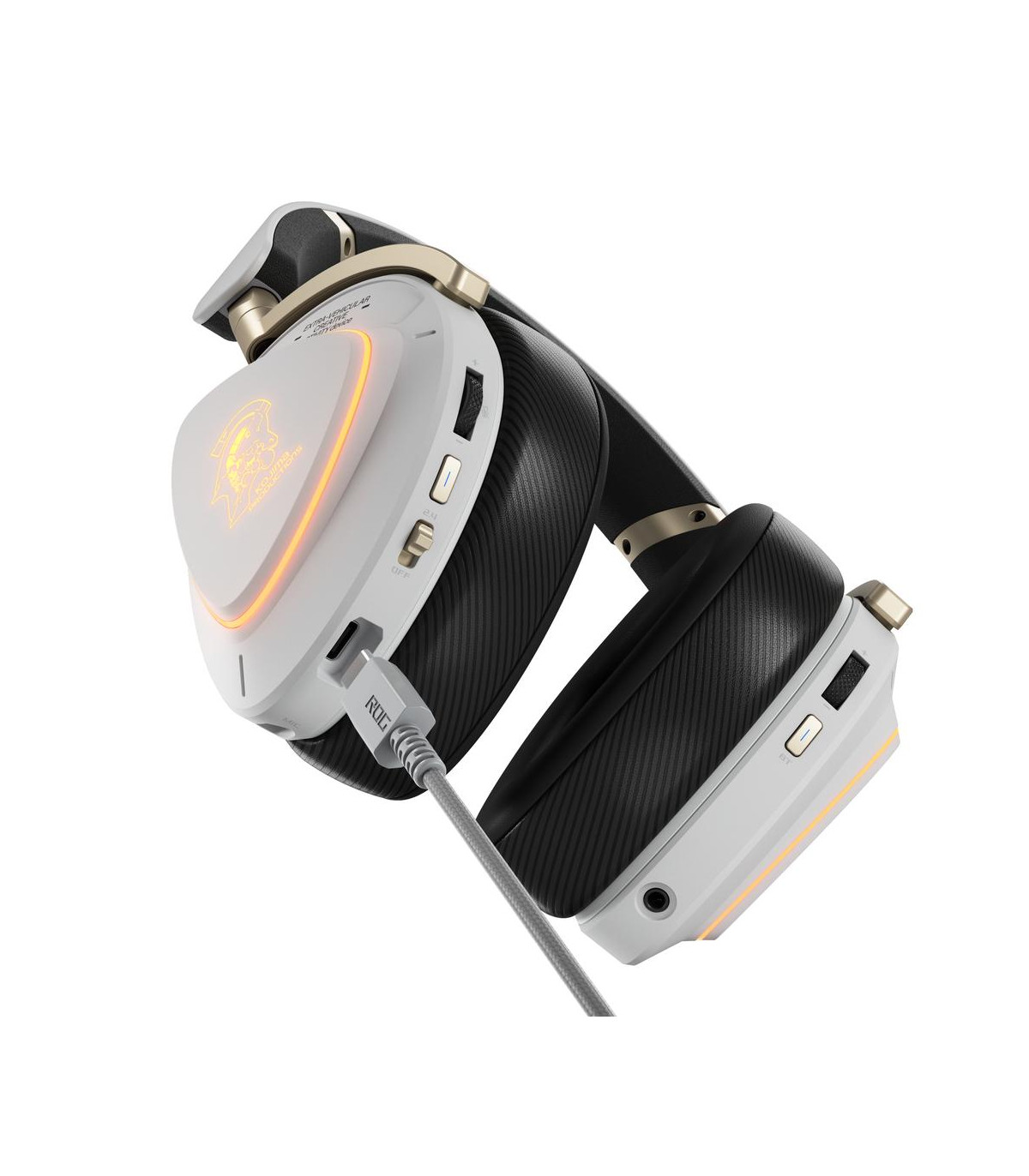 Auriculares gaming asus rog delta ii - kjp inalambrico blanco