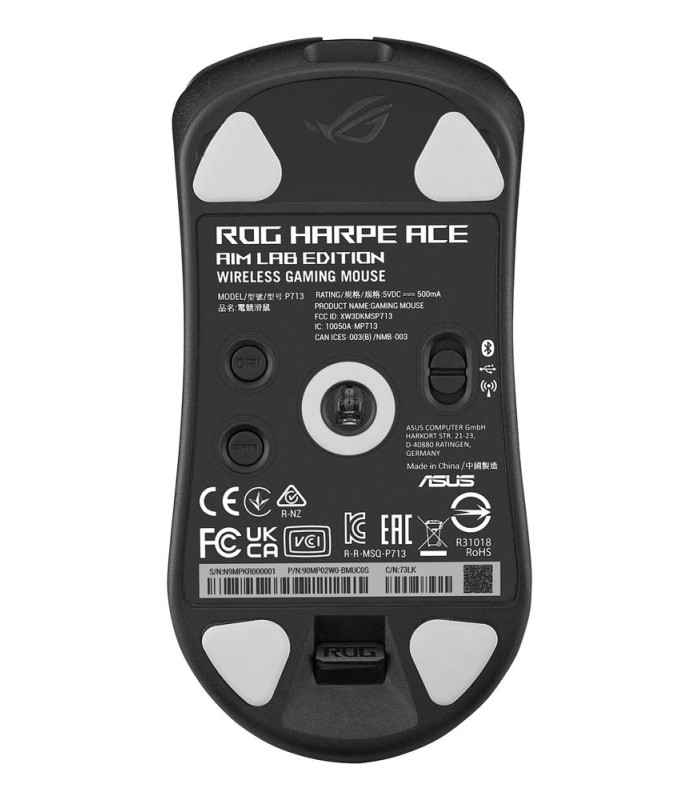 Raton inalambrico gaming asus rog harpe ace aim lab edition negro