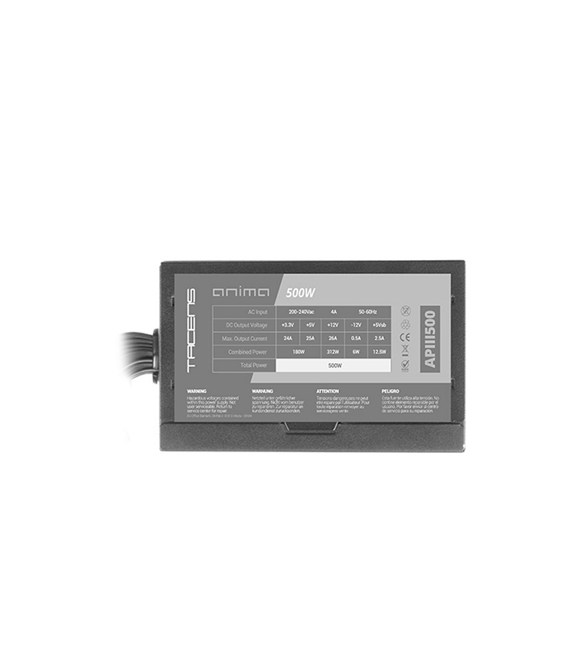 Fuente de alimentacion mars gaming apiii500 500w atx