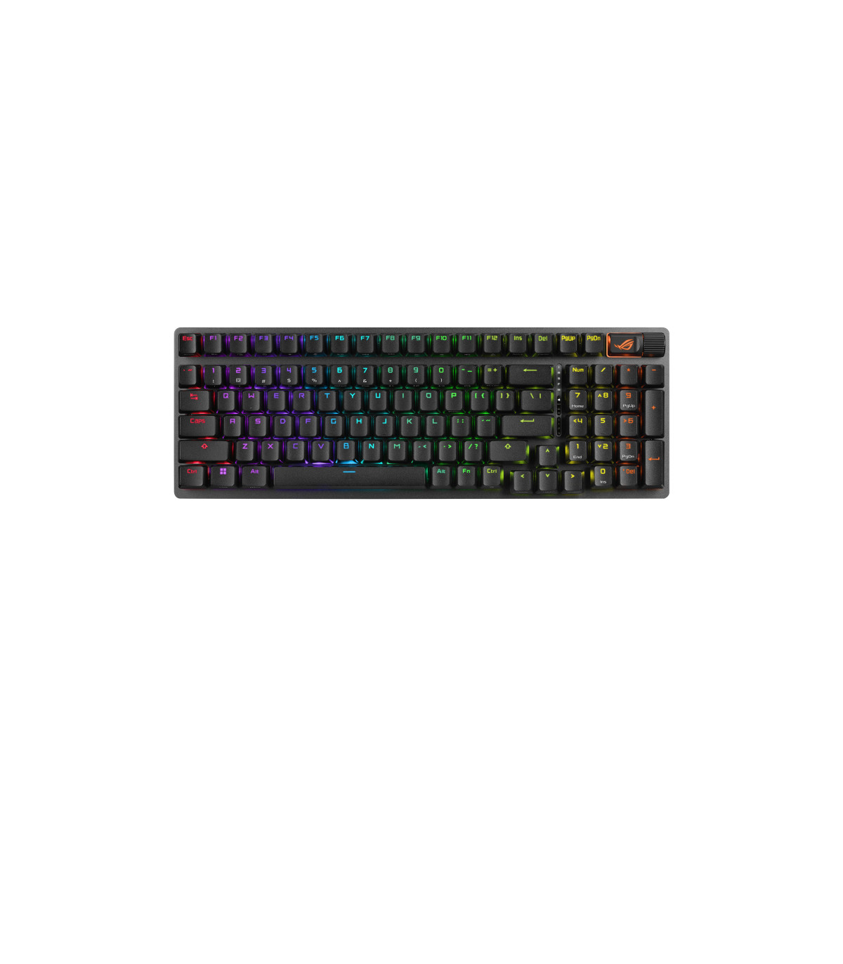 Teclado gaming asus rog strix scope ii 96 inalambrico rgb negro
