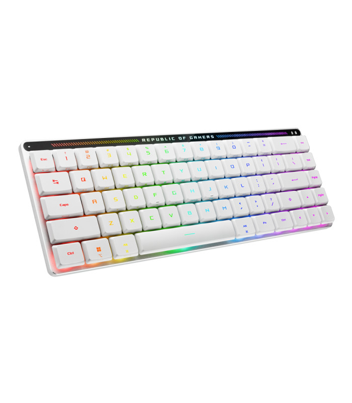 Teclado gaming asus rog falchion rx low profile inalambrico rgb blanco