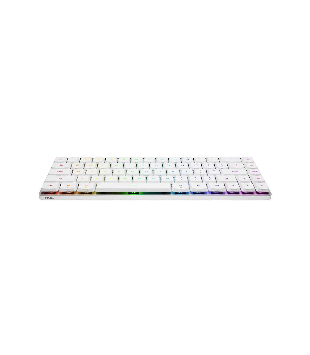 Teclado gaming asus rog falchion rx low profile inalambrico rgb blanco