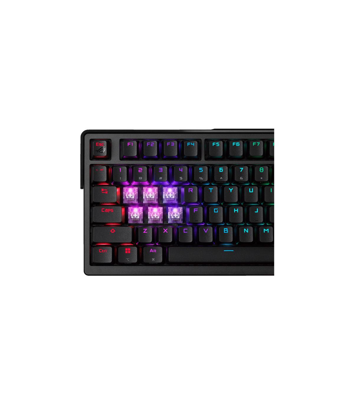 Teclado gaming asus rog azoth extreme inalambrico rgb negro ingles