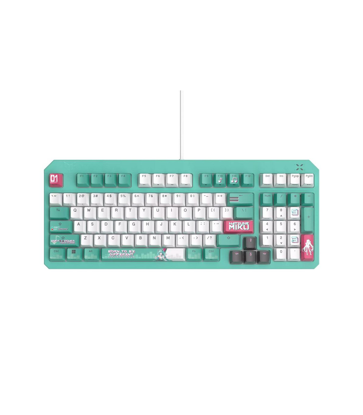 Teclado asus tuf gaming k3 gen ii hatsune miku edition rgb