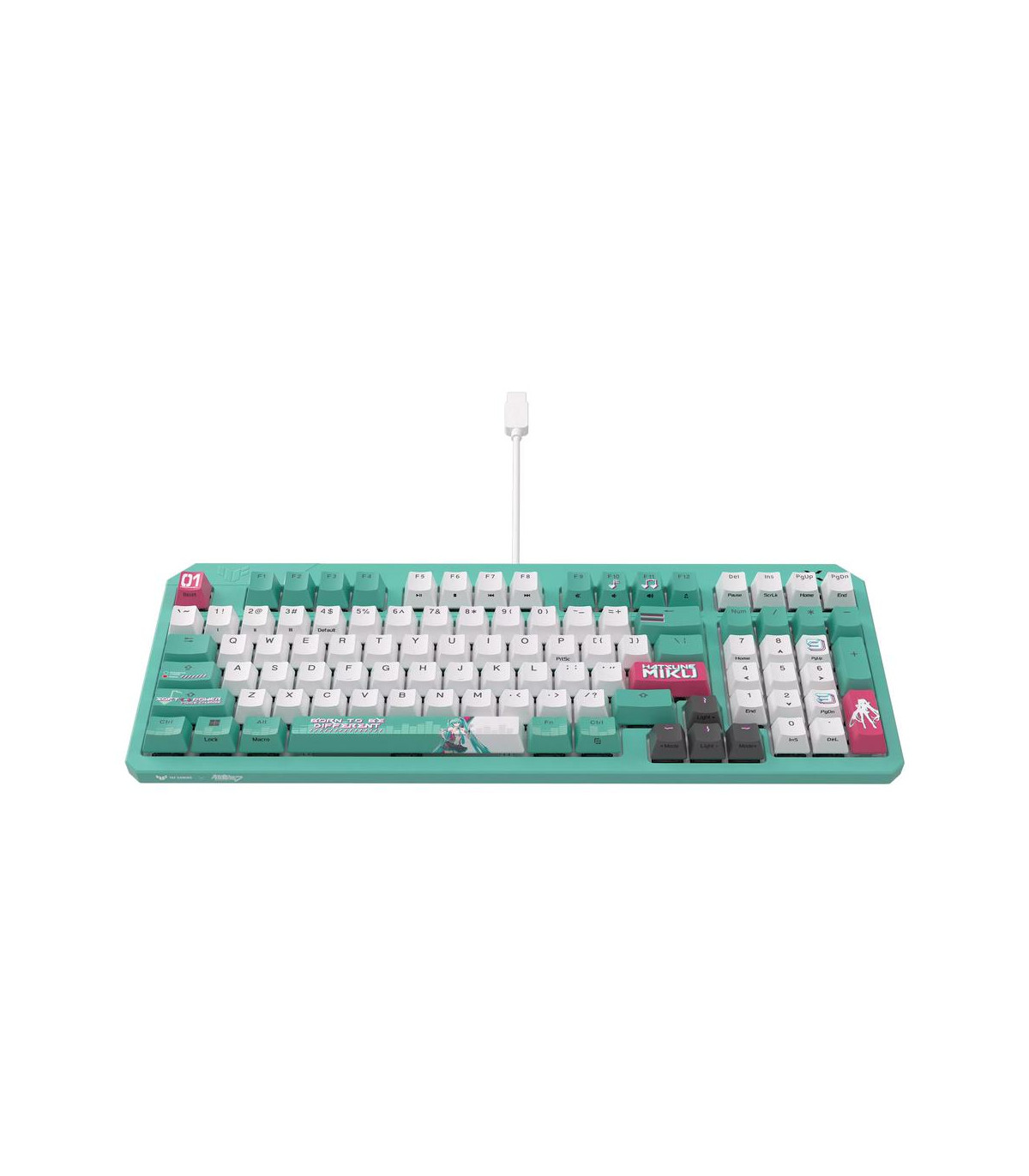 Teclado asus tuf gaming k3 gen ii hatsune miku edition rgb