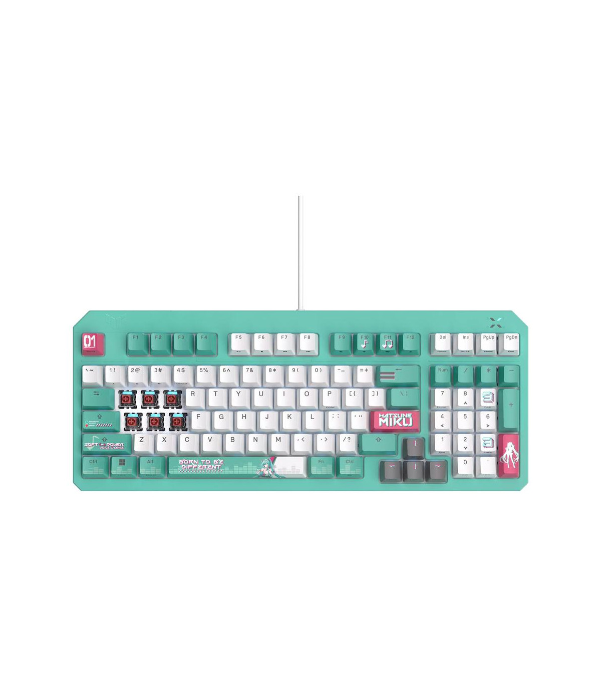 Teclado asus tuf gaming k3 gen ii hatsune miku edition rgb