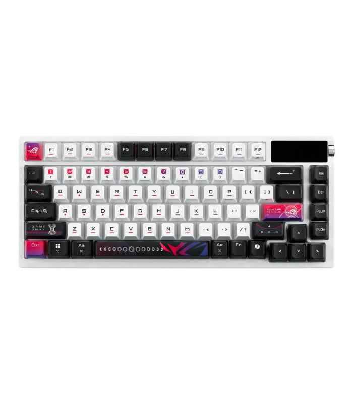Teclado gaming asus rog azoth nx inalambrico rgb blanco ingles