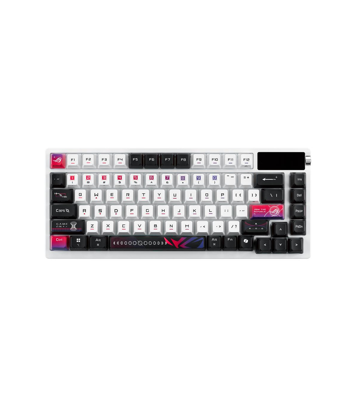 Teclado gaming asus rog azoth nx inalambrico rgb blanco ingles