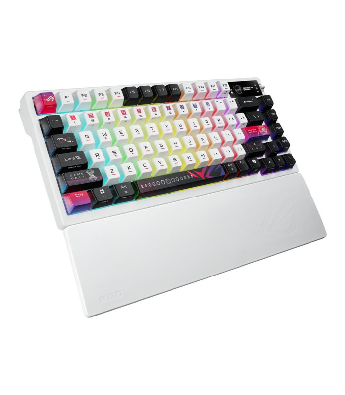 Teclado gaming asus rog azoth nx inalambrico rgb blanco ingles