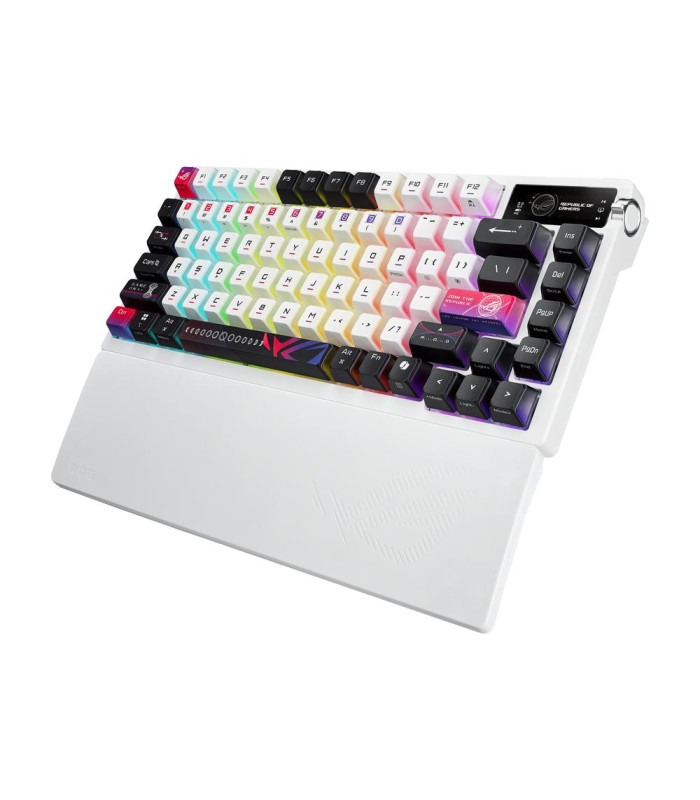 Teclado gaming asus rog azoth nx inalambrico rgb blanco ingles