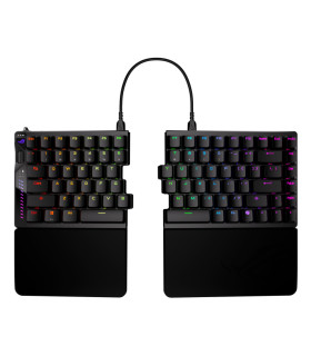 Teclado gaming asus rog falcata inalambrico rgb negro ingles