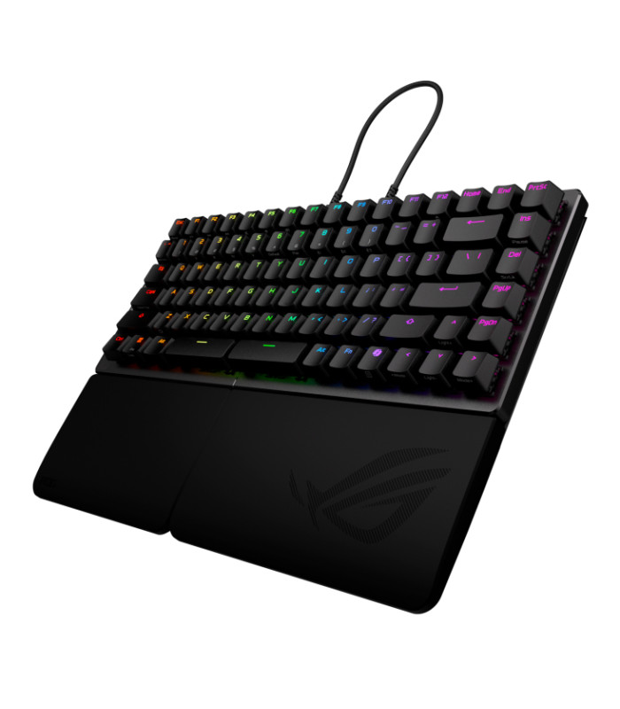 Teclado gaming asus rog falcata inalambrico rgb negro ingles