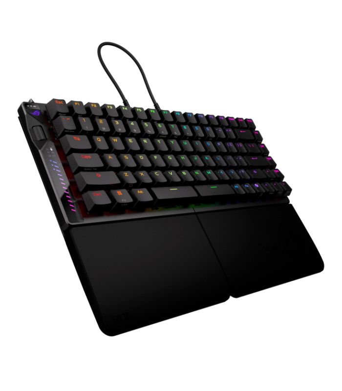 Teclado gaming asus rog falcata inalambrico rgb negro ingles