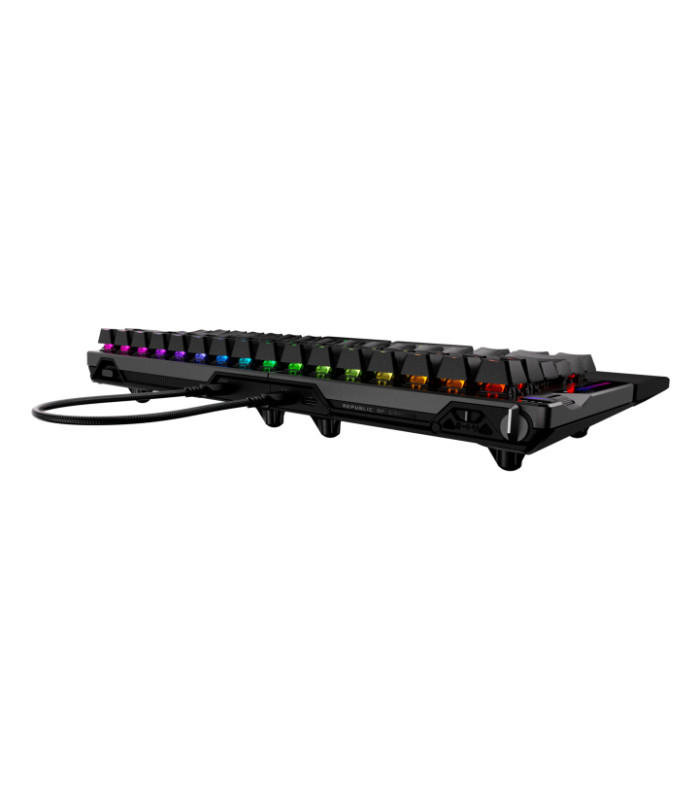 Teclado gaming asus rog falcata inalambrico rgb negro ingles