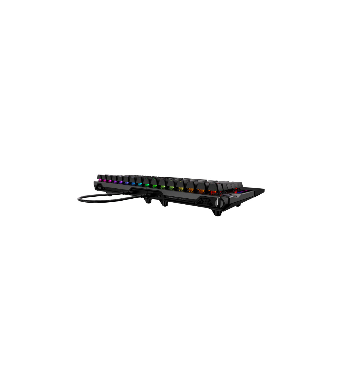 Teclado gaming asus rog falcata inalambrico rgb negro ingles