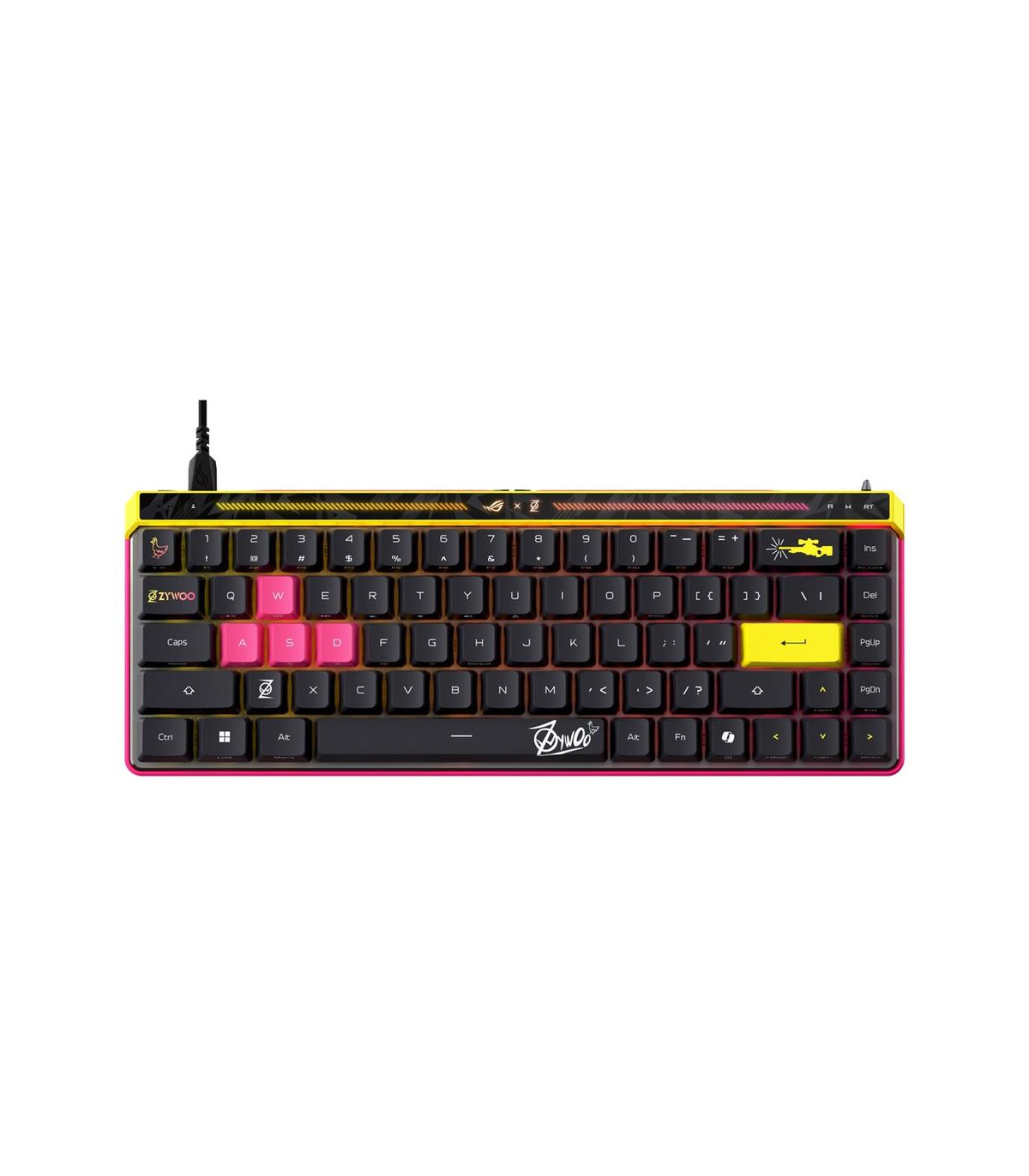 Teclado gaming asus rog falchion ace hfx zywoo edition rgb ingles
