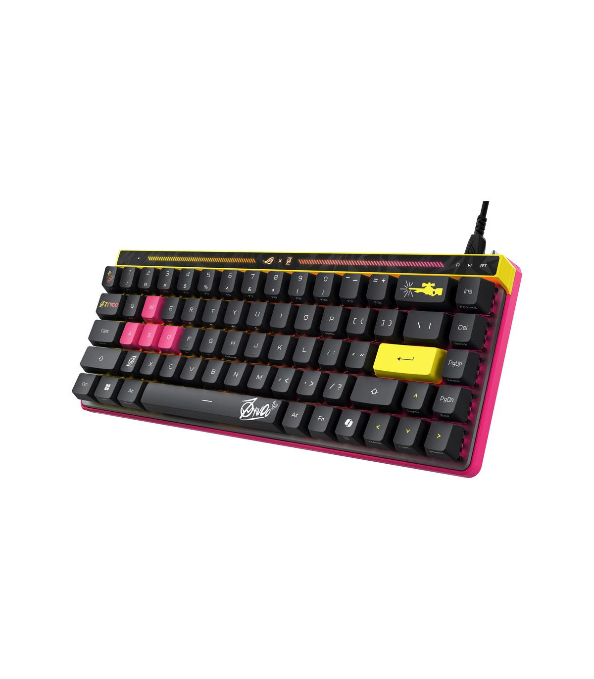 Teclado gaming asus rog falchion ace hfx zywoo edition rgb ingles