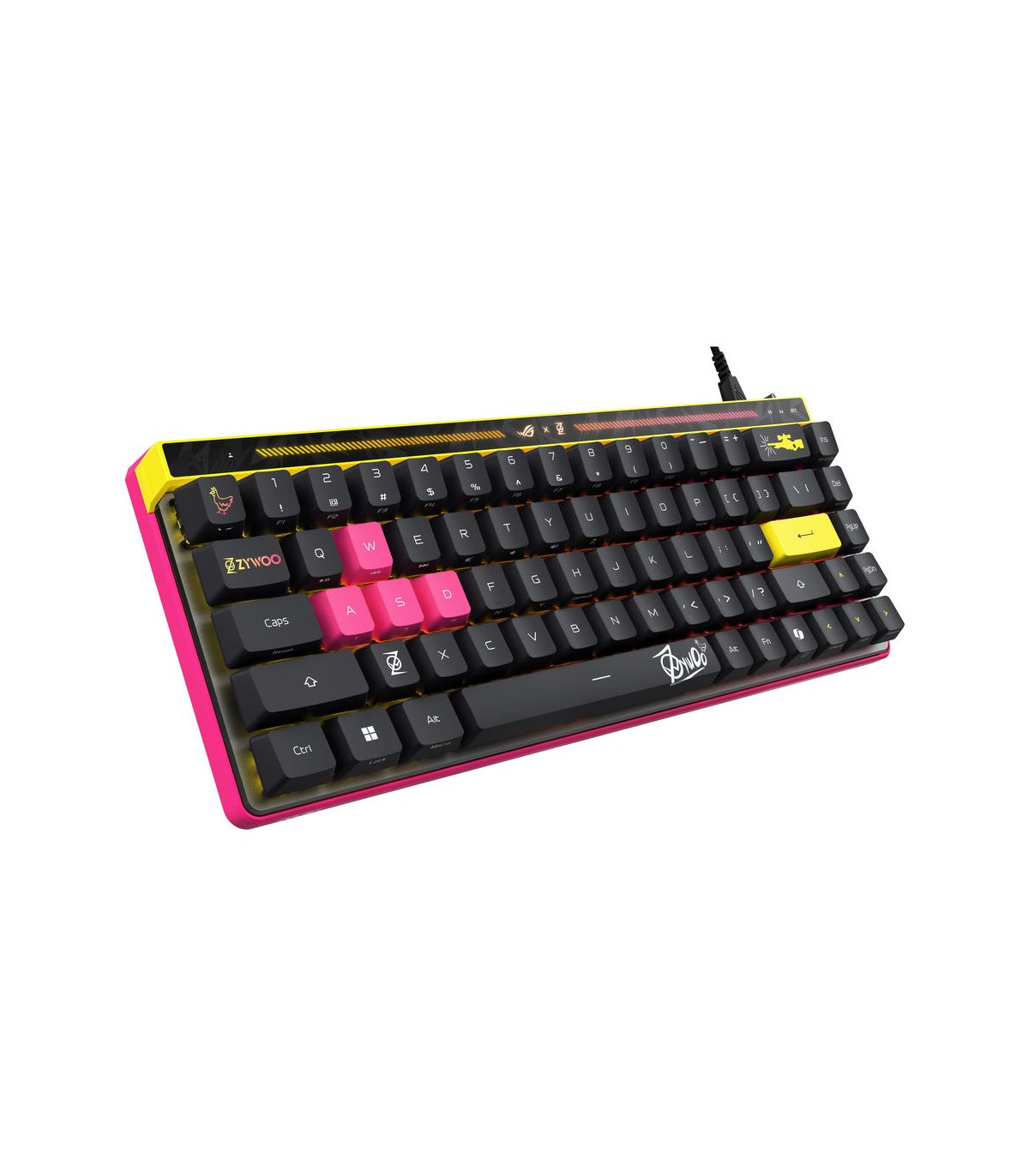 Teclado gaming asus rog falchion ace hfx zywoo edition rgb ingles