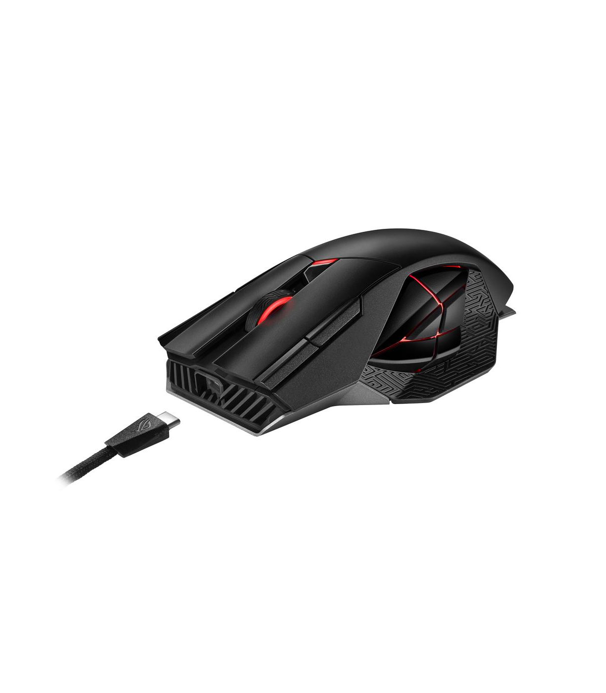 Raton inalambrico gaming asus rog spatha x negro
