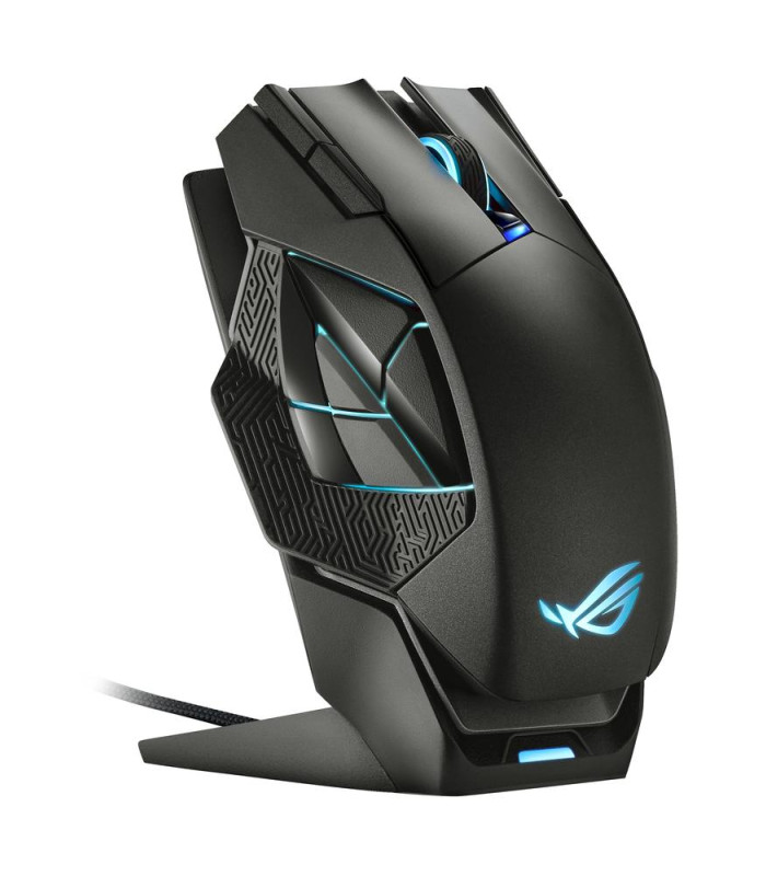 Raton inalambrico gaming asus rog spatha x negro