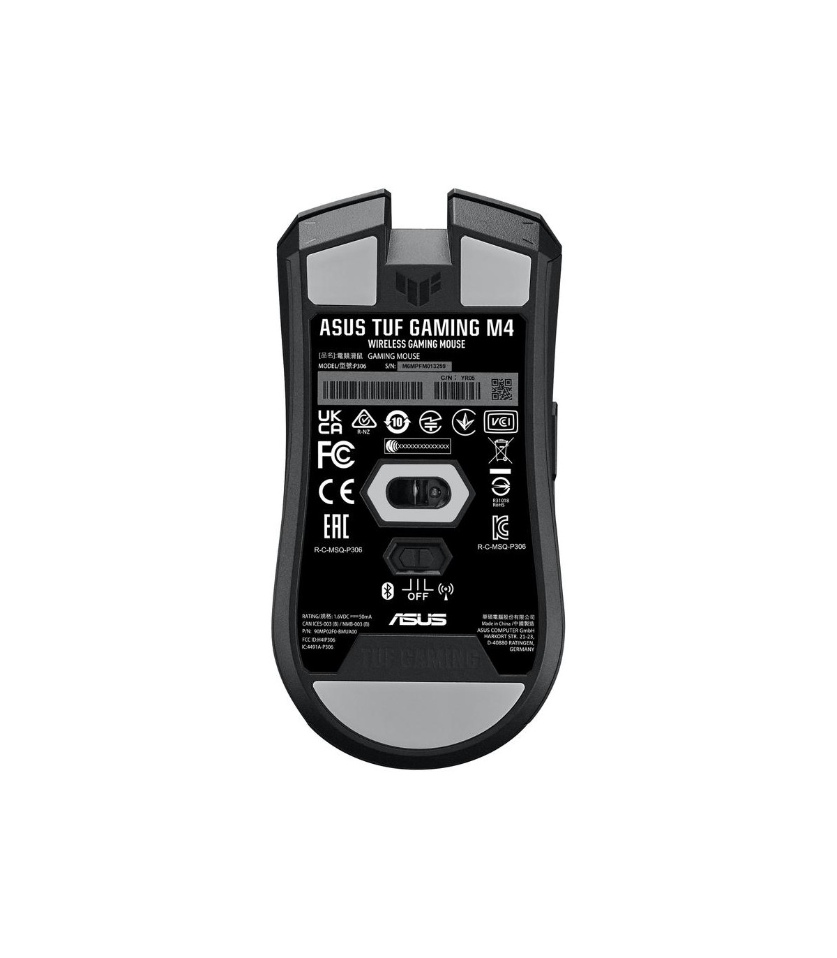 Raton inalambrico asus tuf gaming m4 inalambrico negro