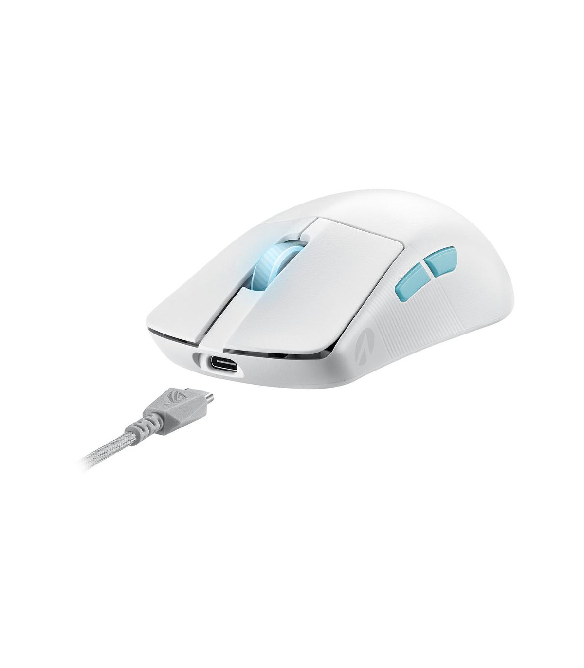 Raton inalambrico gaming asus rog harpe ace aim lab edition blanco